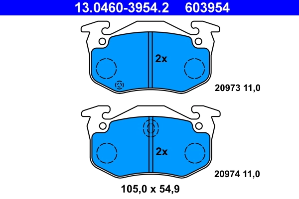 Set placute frana