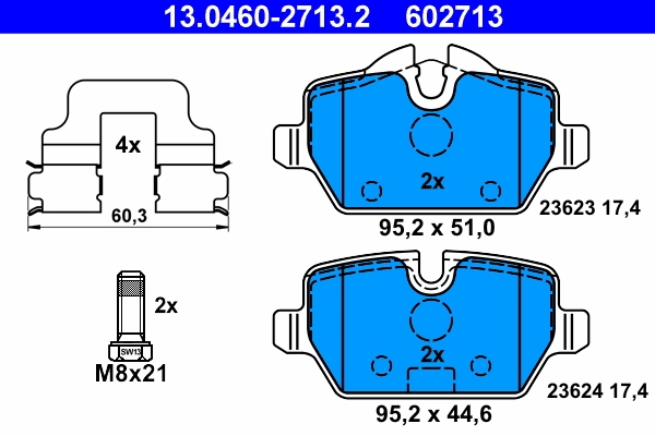 Set placute frana