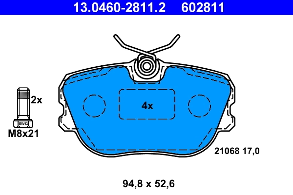 Set placute frana