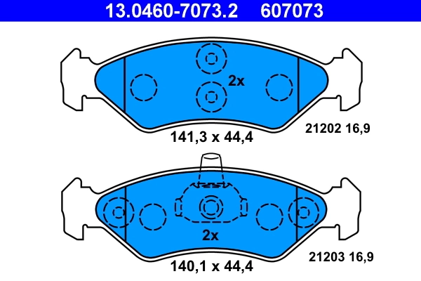 Set placute frana
