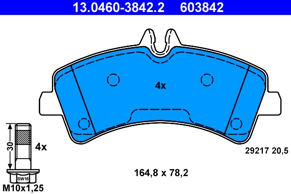 Set placute frana