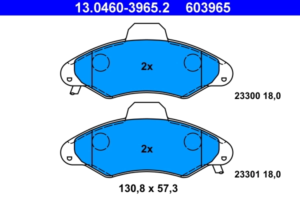 Set placute frana
