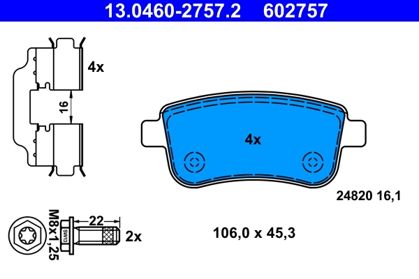 Set placute frana
