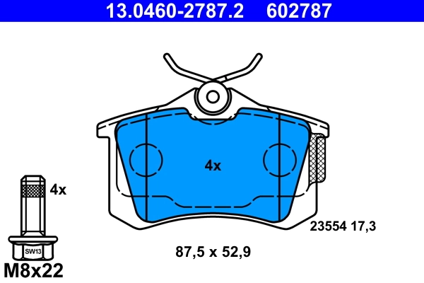 Set placute frana