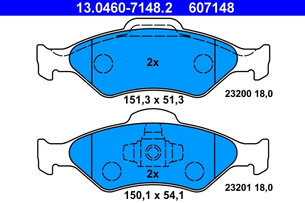 Set placute frana