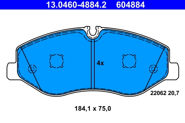 Set placute frana