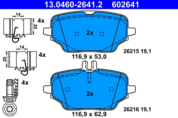 Set placute frana