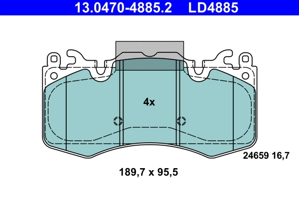 Set placute frana