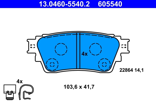 Set placute frana