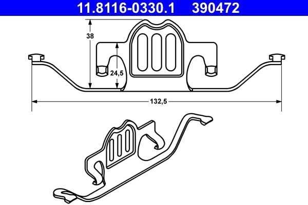 Arc etrier frana
