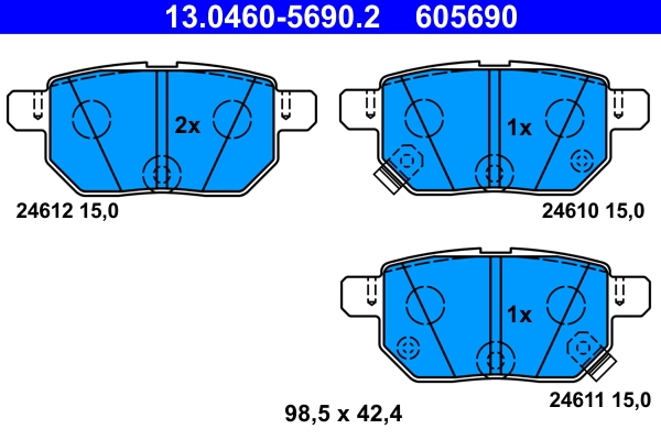 Set placute frana