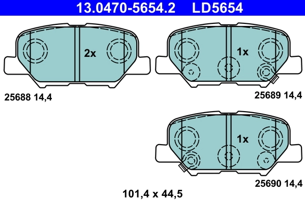 Set placute frana