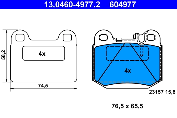 Set placute frana