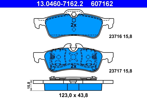 Set placute frana