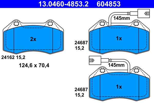 Set placute frana
