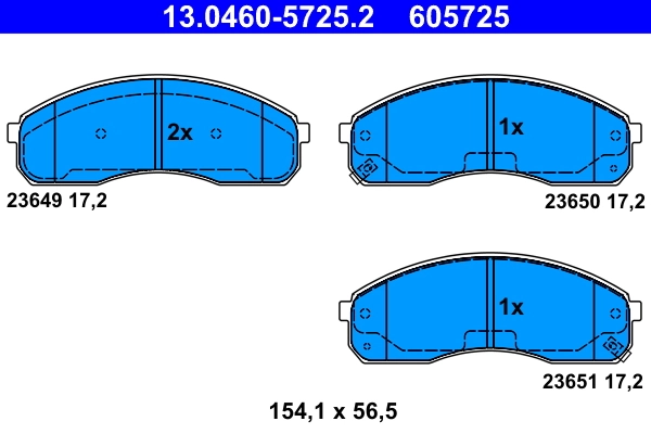 Set placute frana