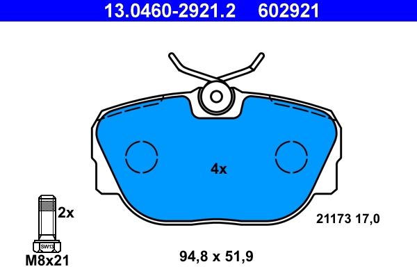 Set placute frana