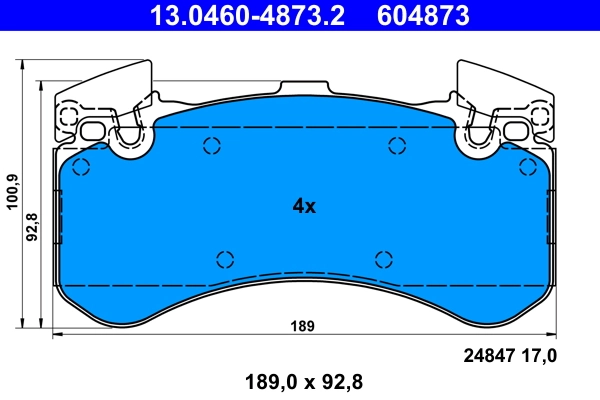 Set placute frana