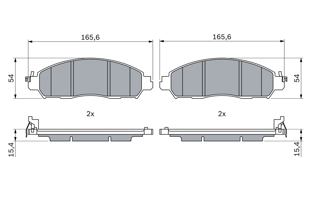 Set placute frana