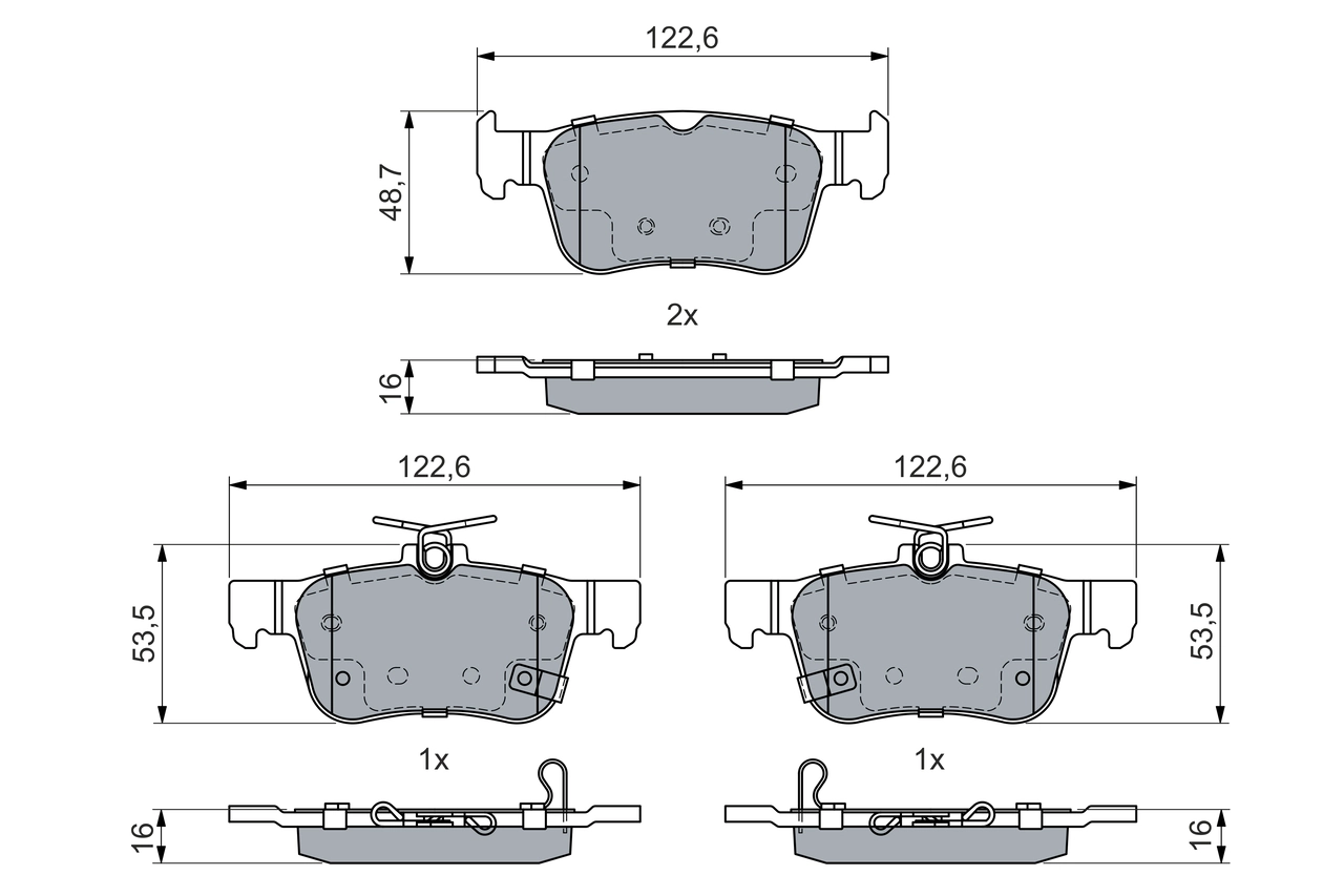 Set placute frana
