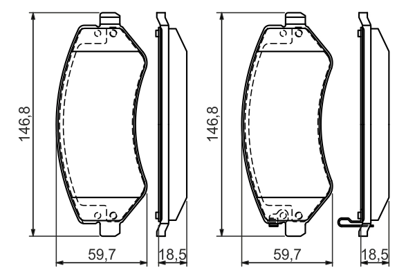 Set placute frana