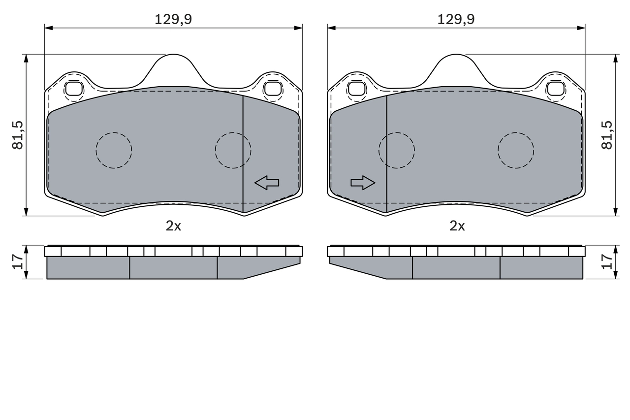 Set placute frana
