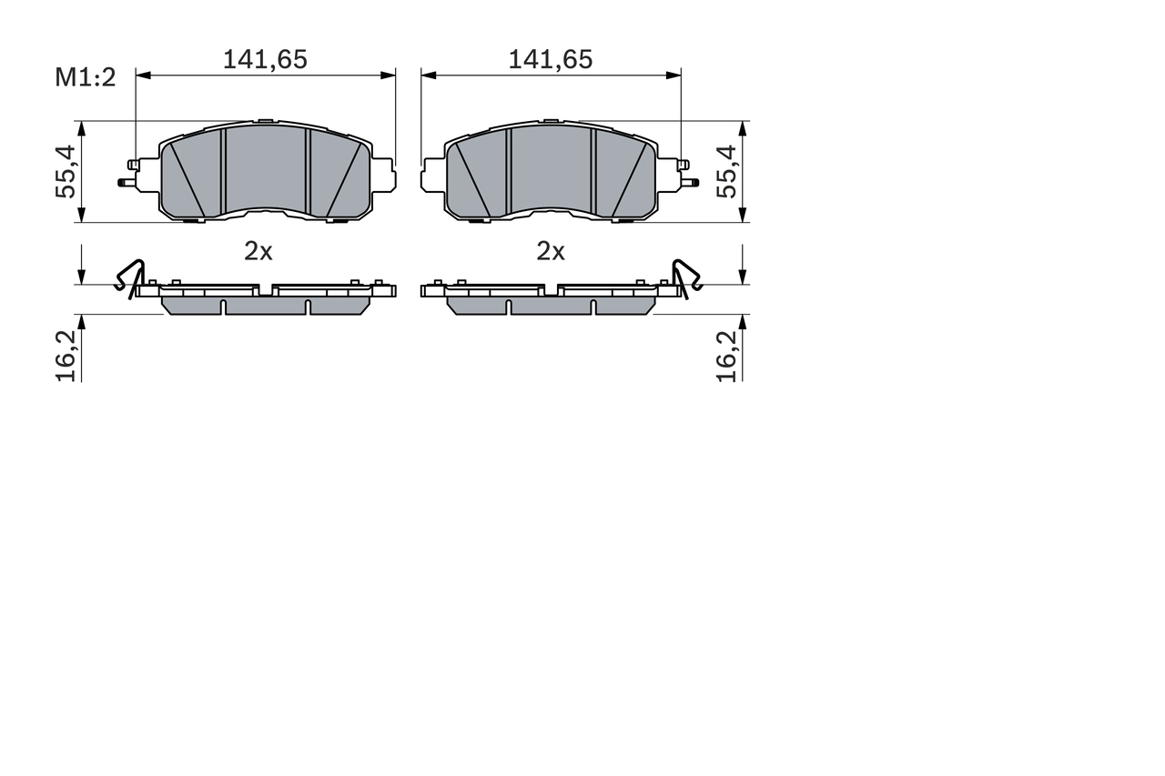Set placute frana