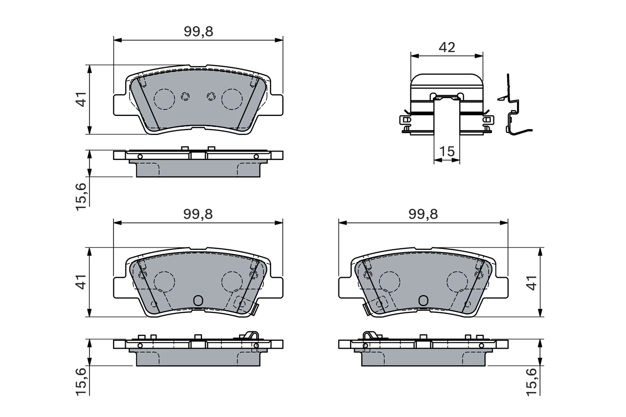 Set placute frana