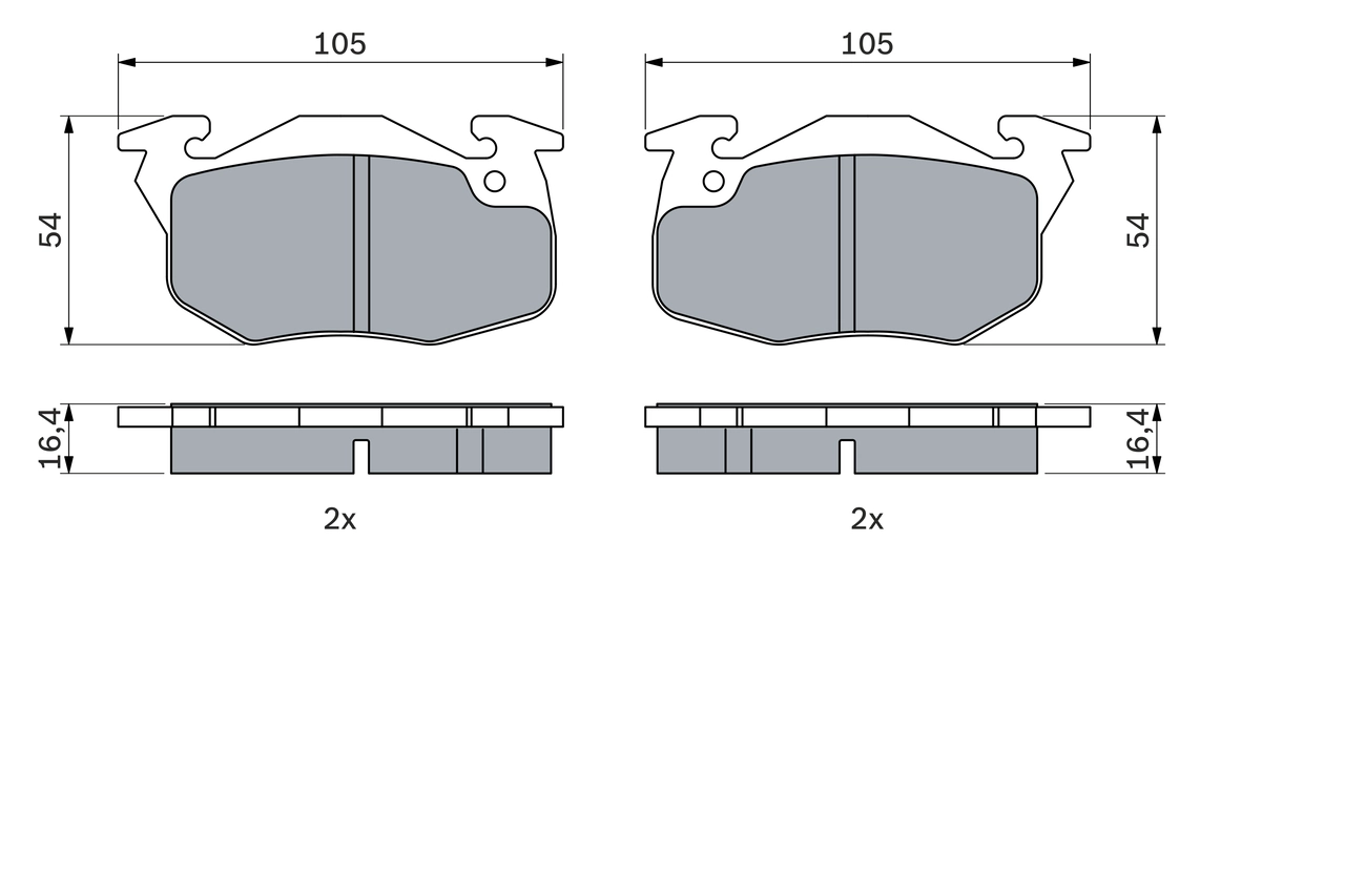 Set placute frana