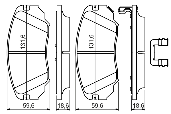 Set placute frana