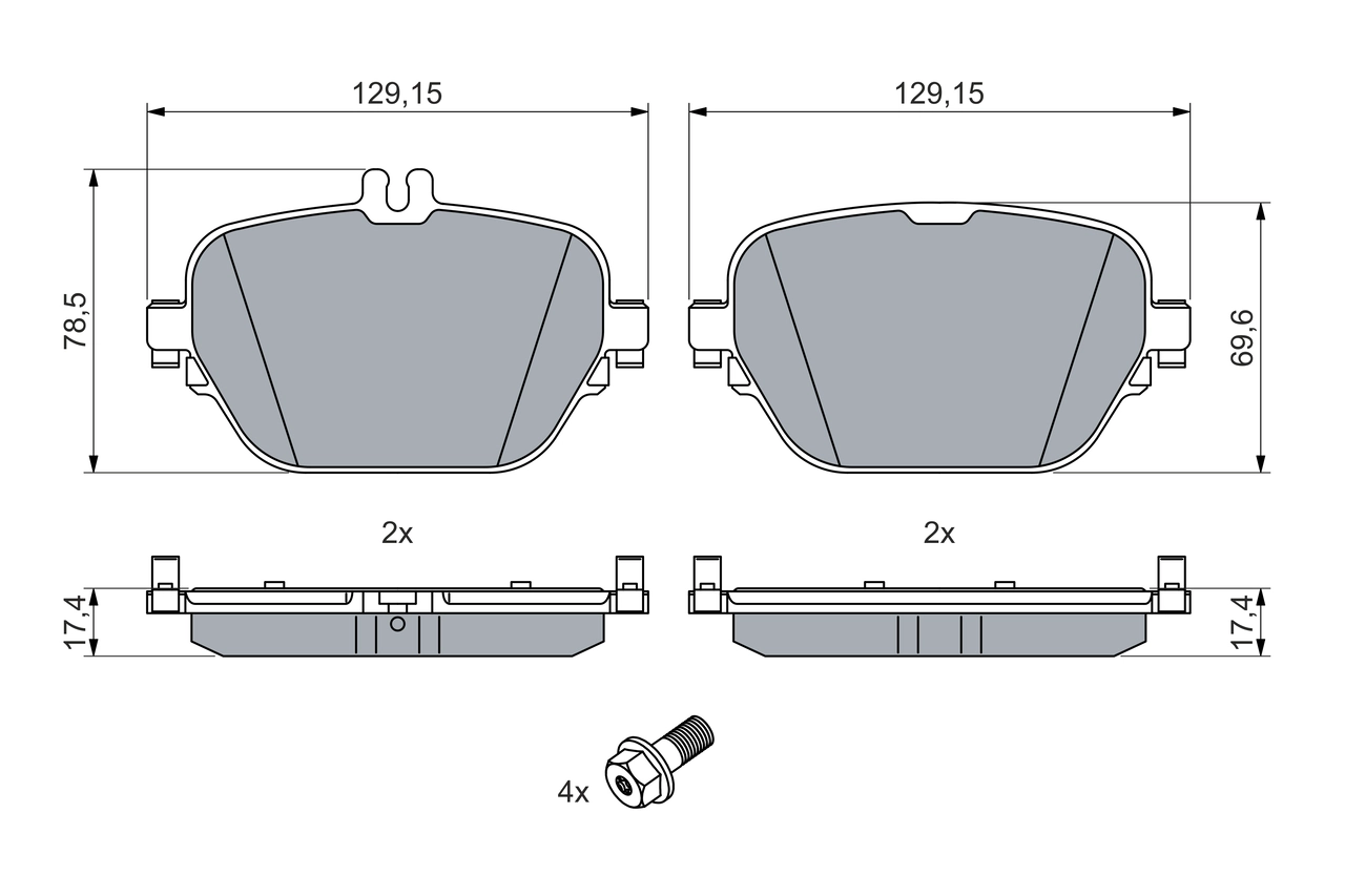 Set placute frana