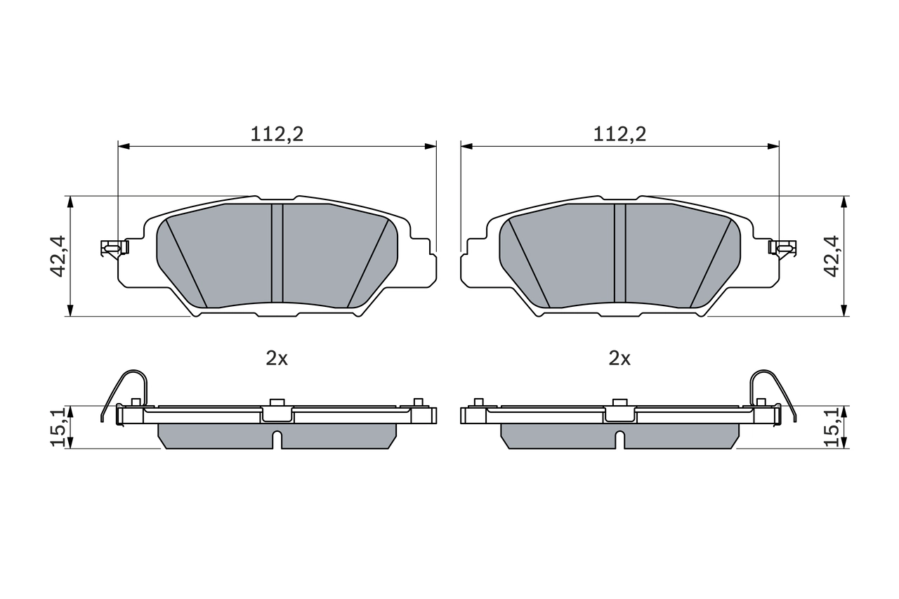 Set placute frana