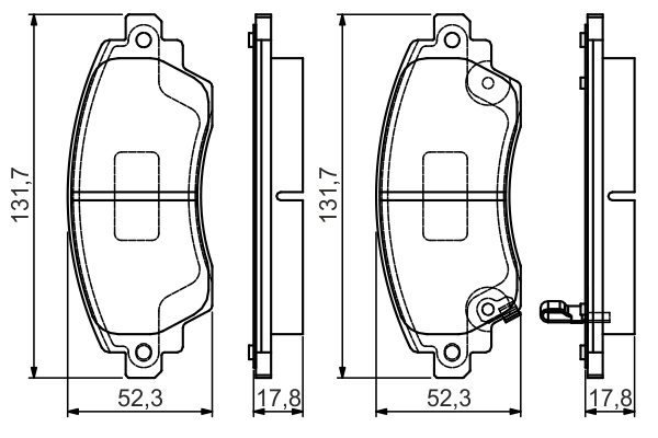 Set placute frana
