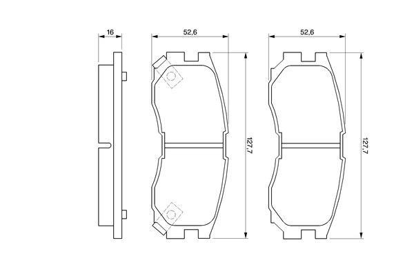 Set placute frana