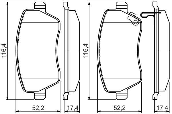 Set placute frana