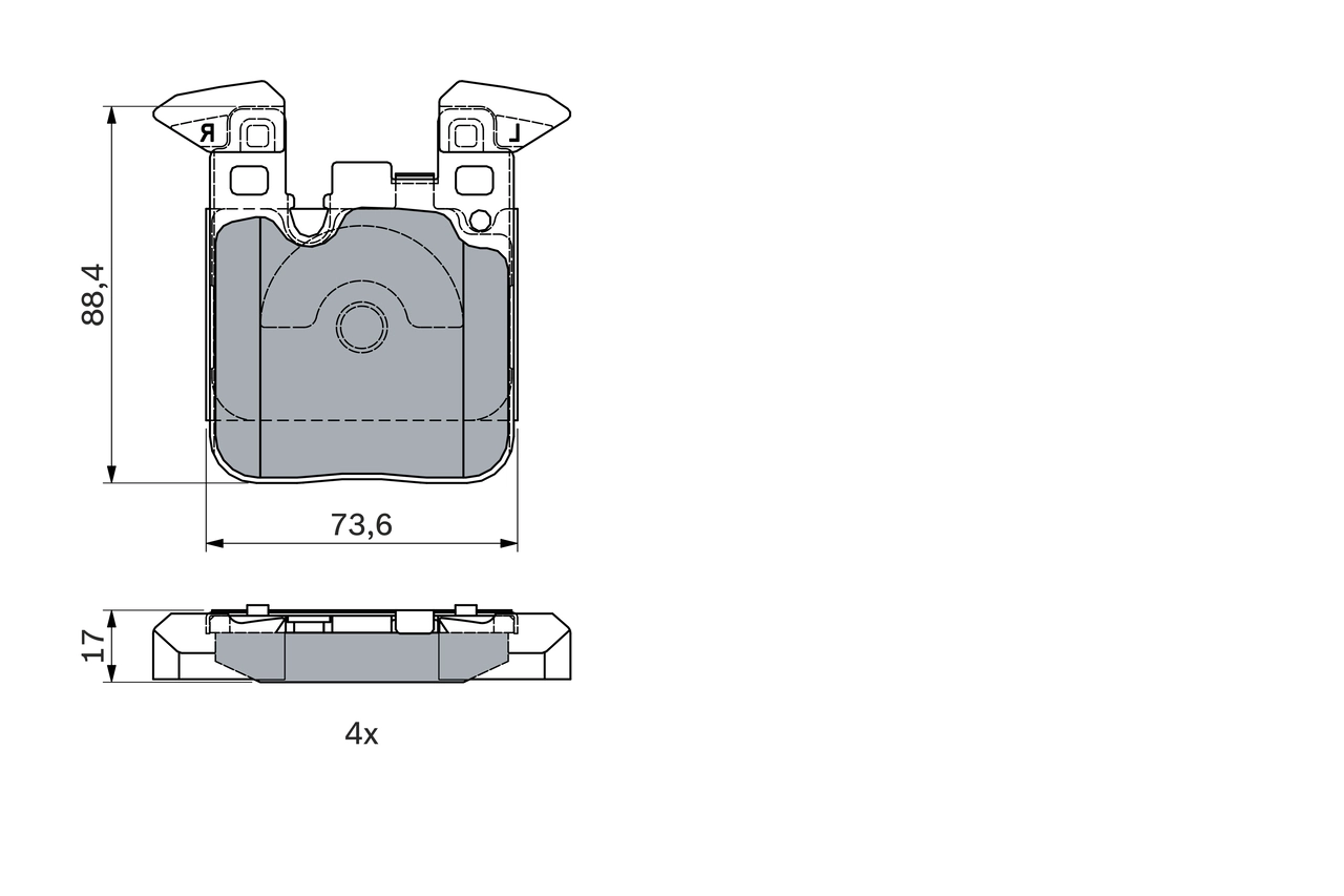 Set placute frana
