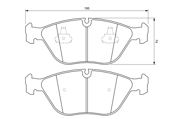 Set placute frana
