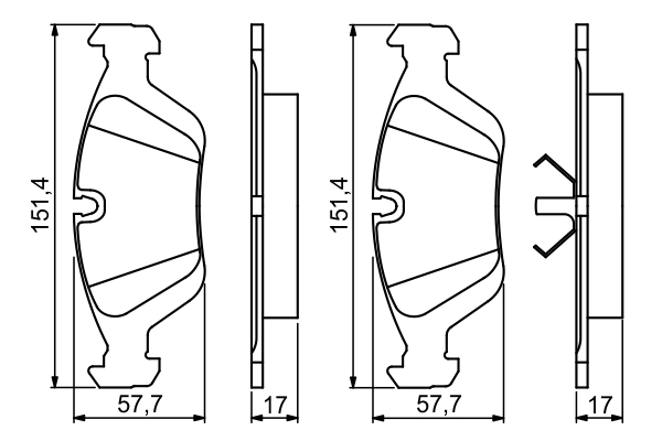 Set placute frana