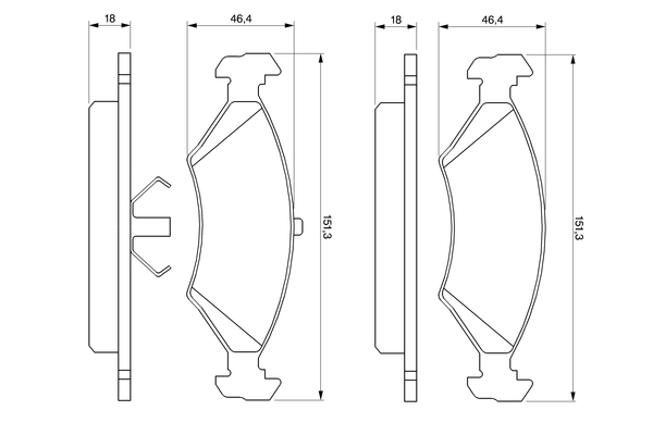 Set placute frana
