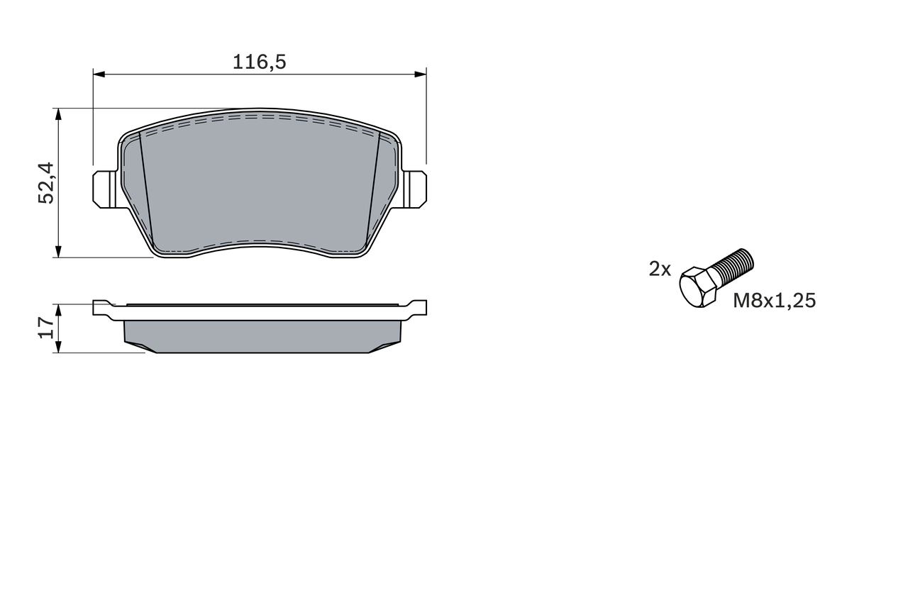 Set placute frana