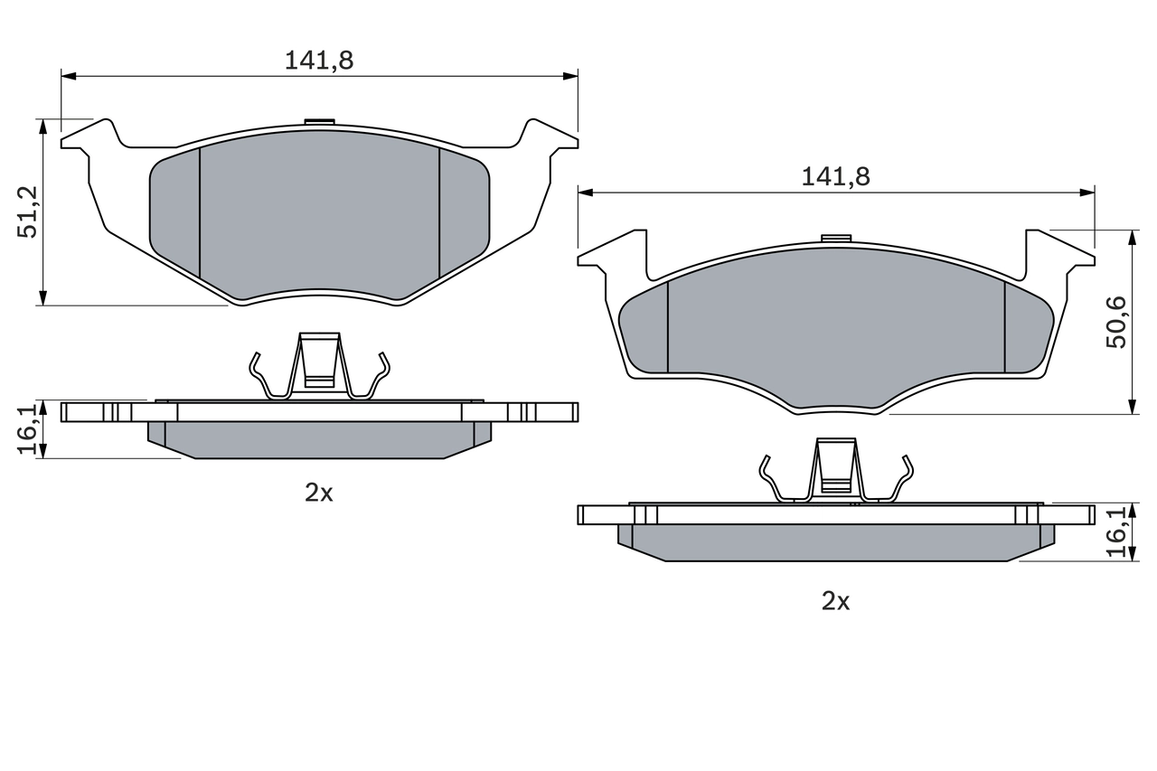 Set placute frana