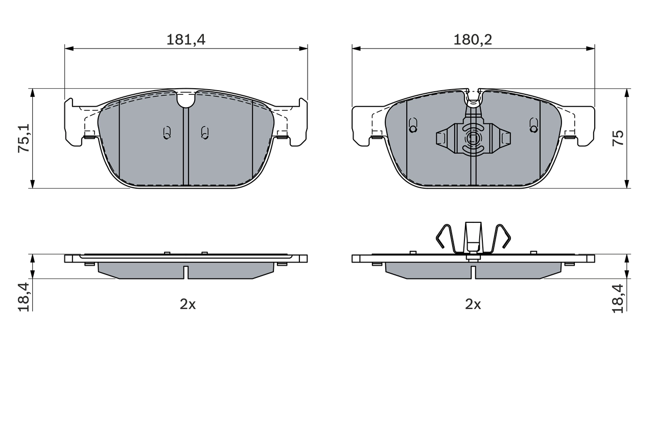 Set placute frana