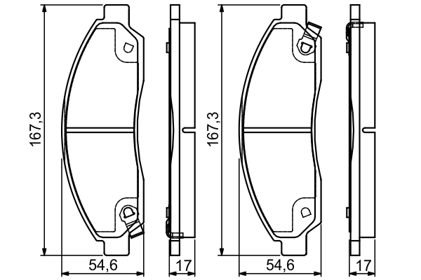 Set placute frana