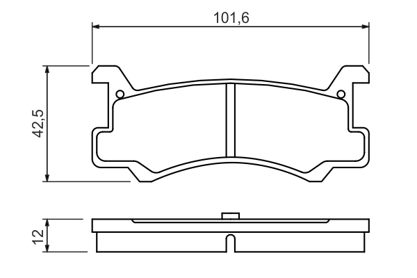 Set placute frana