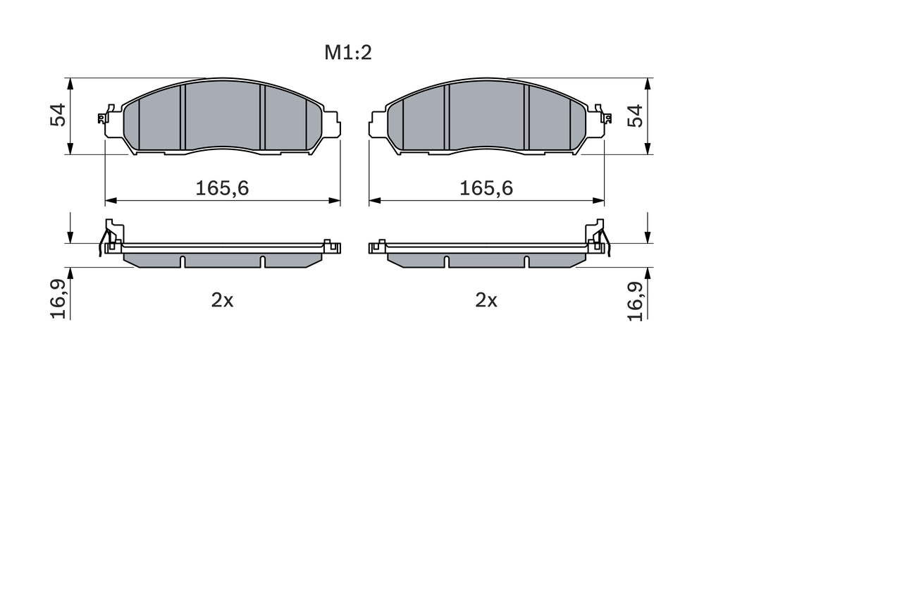 Set placute frana