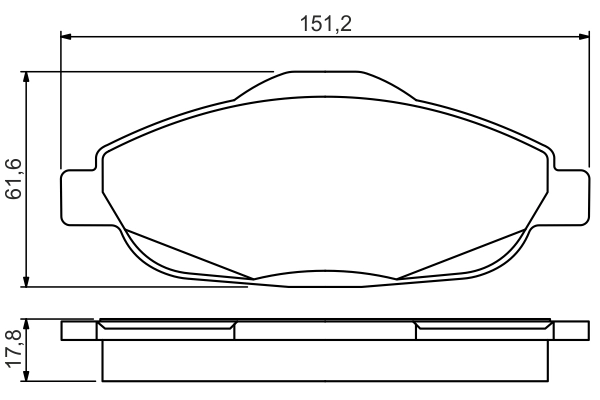 Set placute frana