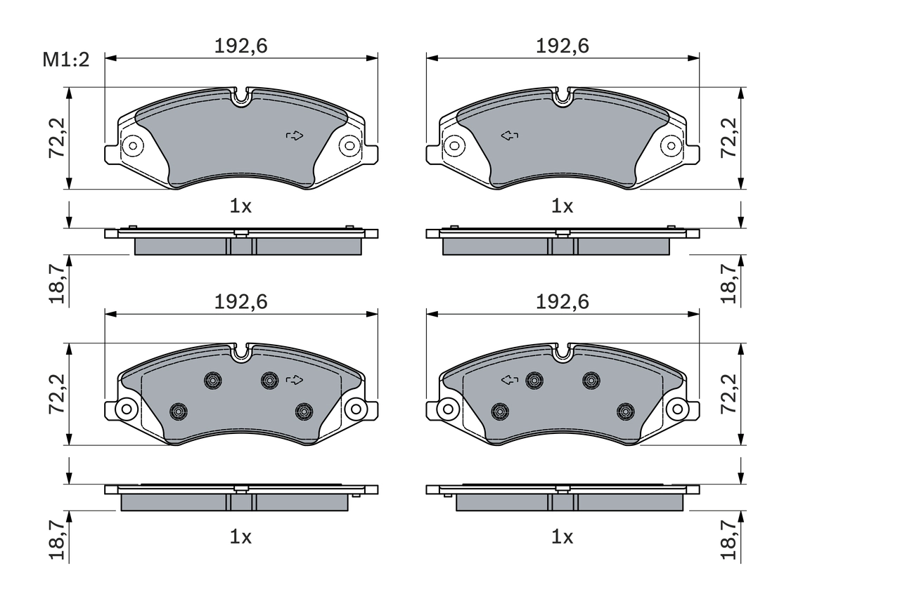 Set placute frana