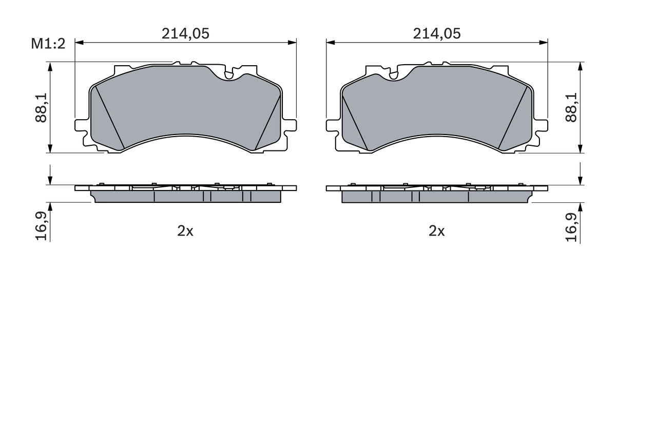 Set placute frana