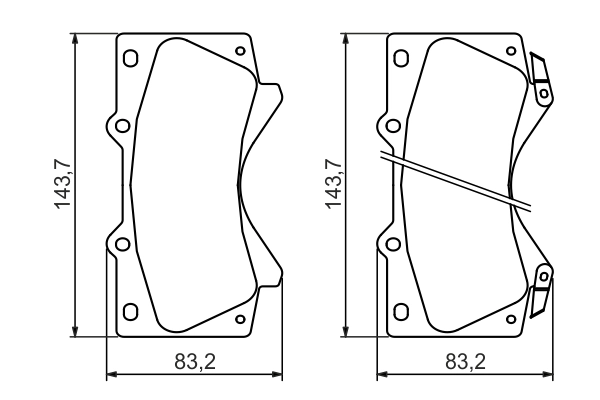 Set placute frana