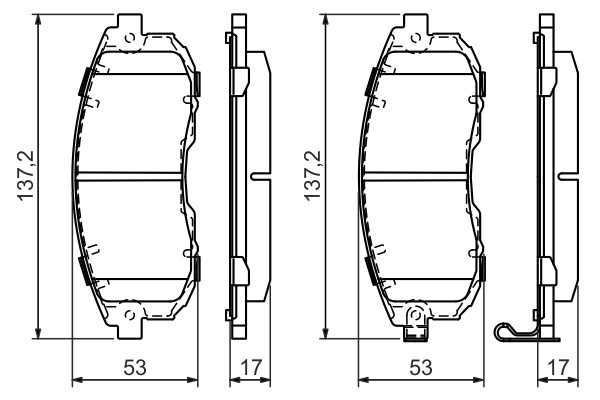 Set placute frana